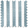 Nautical Stripes, Blue Sails - Roman Blind